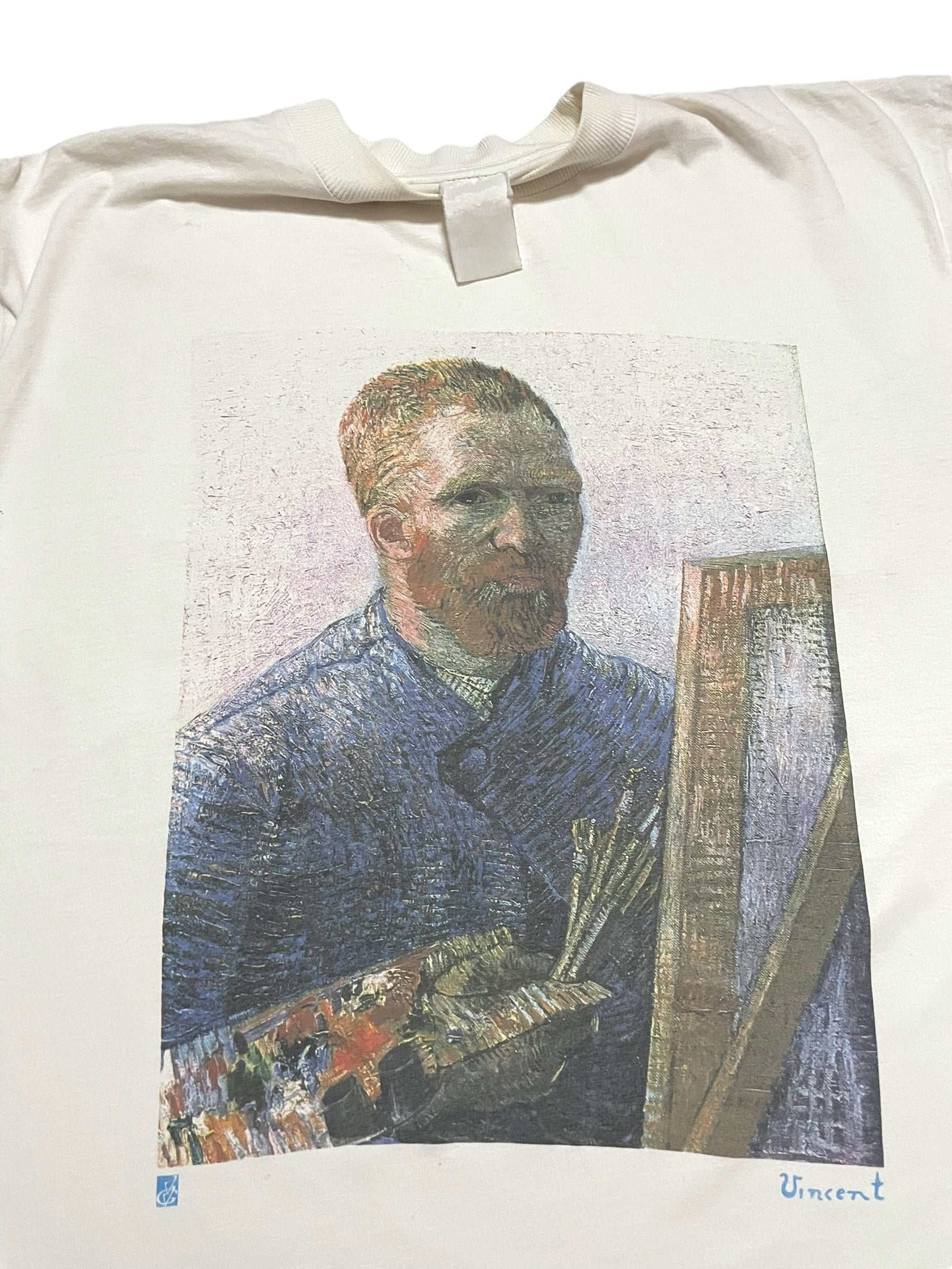 Early 1990s Vincent Van Gogh “Self Portrait in Front of the Easel” (1888) Tee (XL)