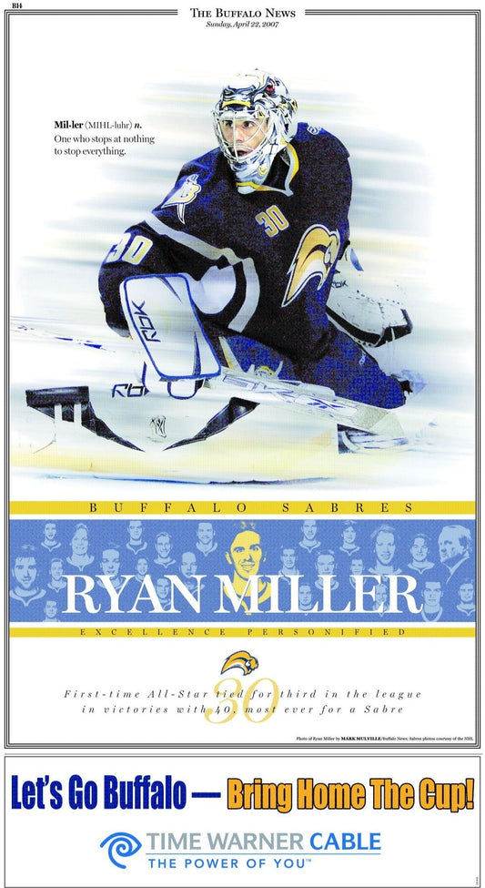 Sabres The Next Connection Poster Series- OWEN POWER – The Buffalo News  Store