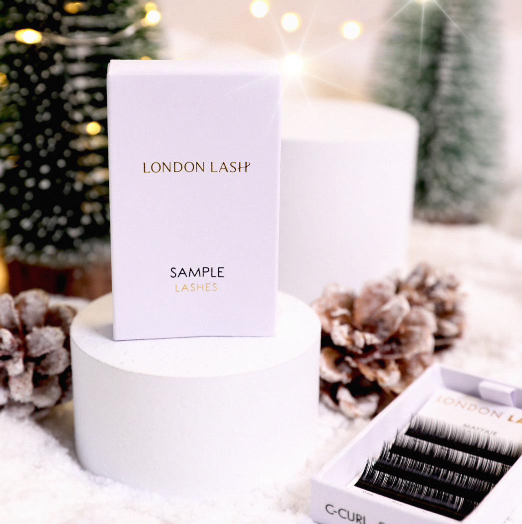 Christmas Themed Mayfair Sample Lash Extensions