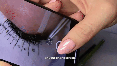 GIF Of Clip On Phone Lens Being Used