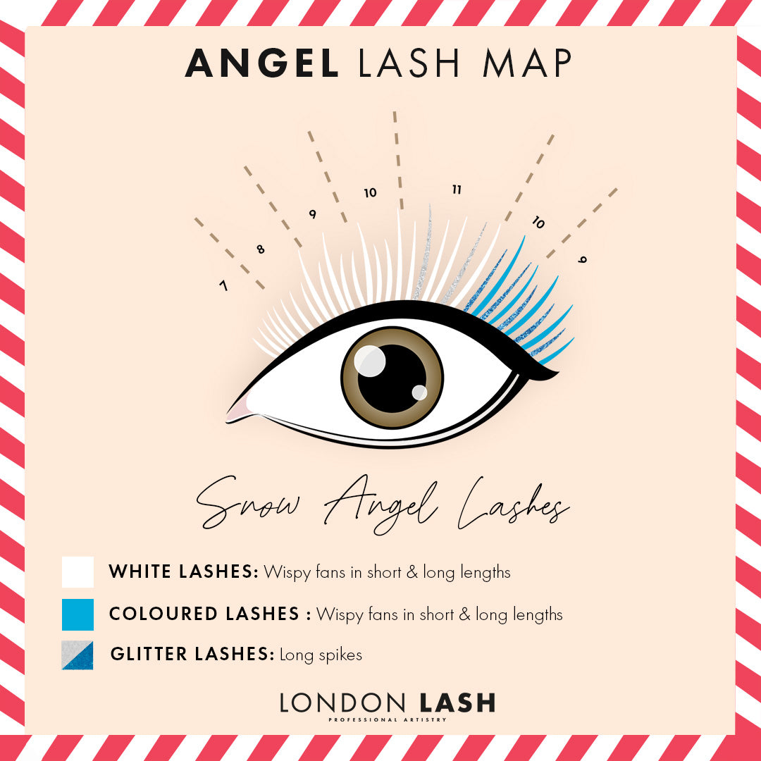 Christmas Snow Angel Eyelash Extensions