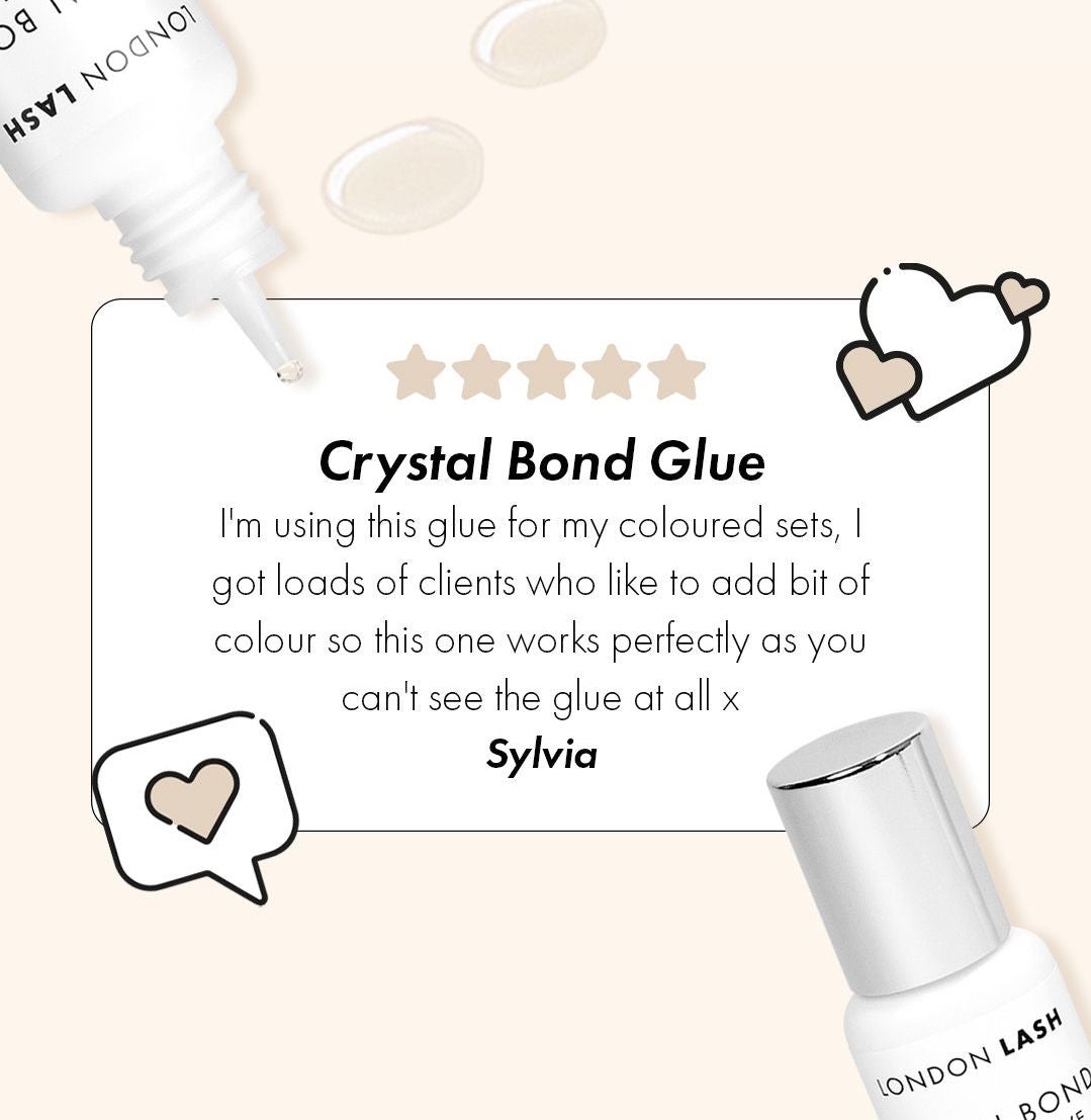 London Lash Client Review for Crystal Bond Clear Lash Glue