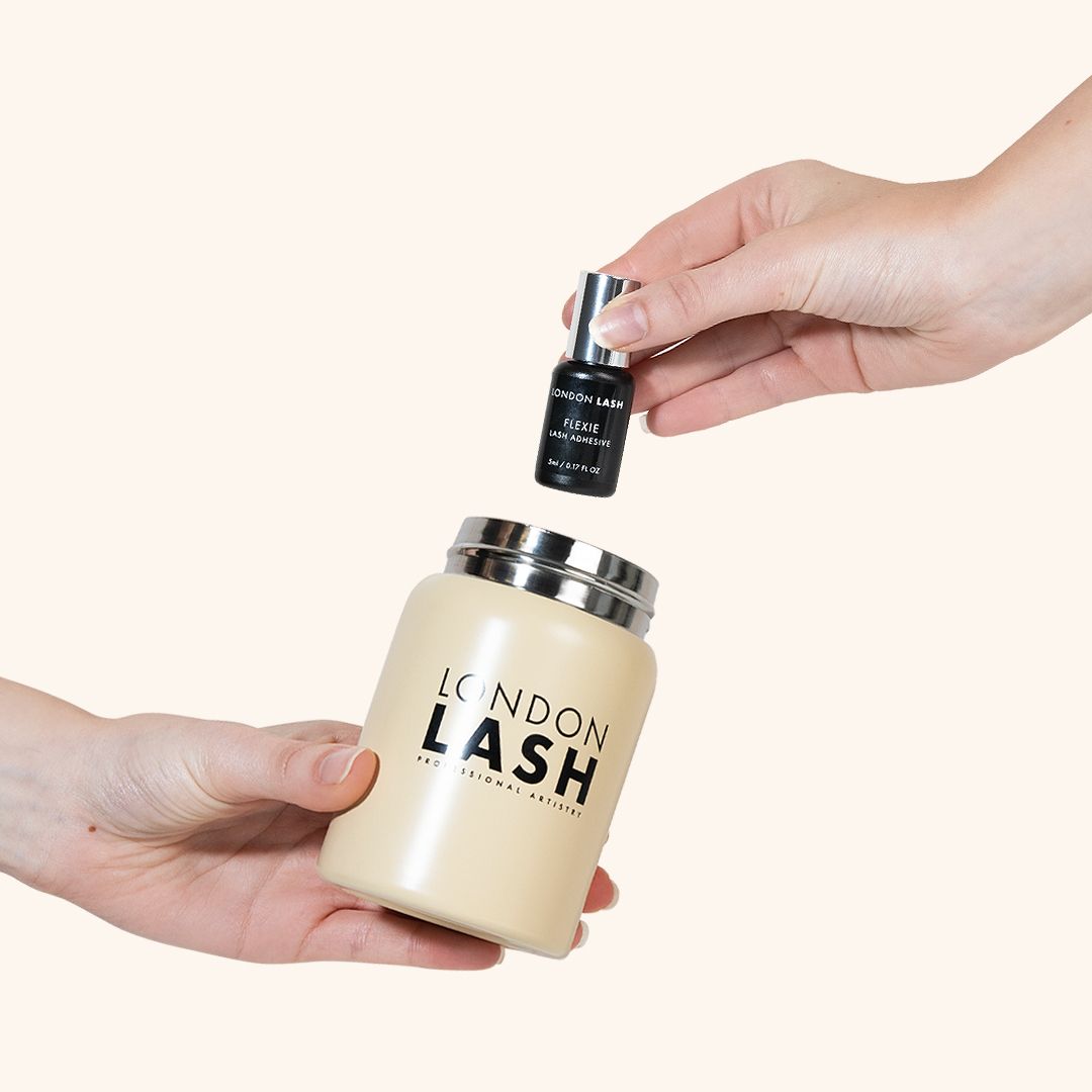 London Lash Airtight Glue Container in Beige