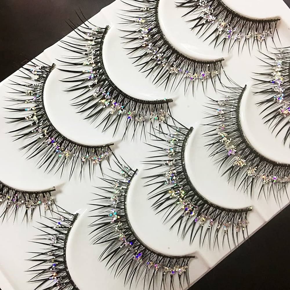 Glitter False Lashes