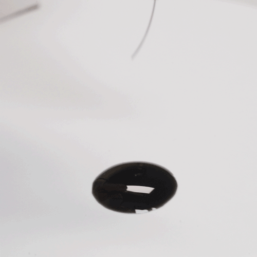 GIF of Lash Extension Dipped In Lash Glue