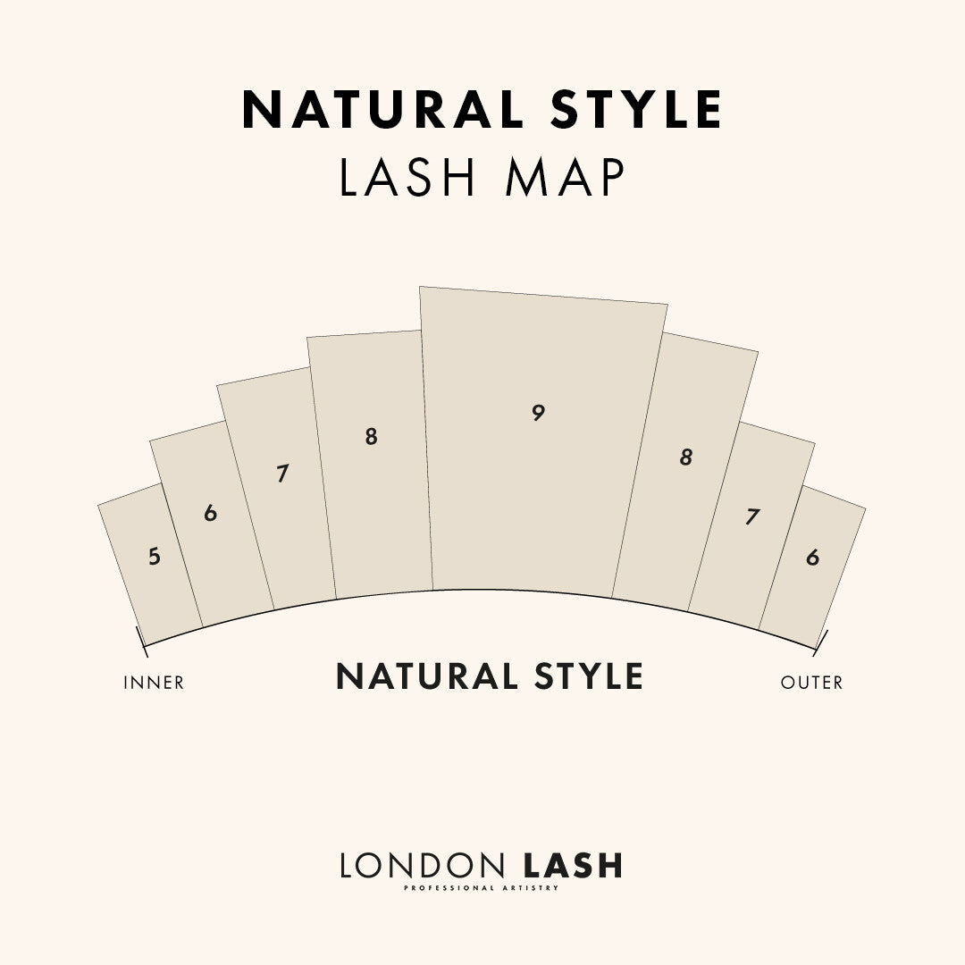 Natural Style Lash Map for Men