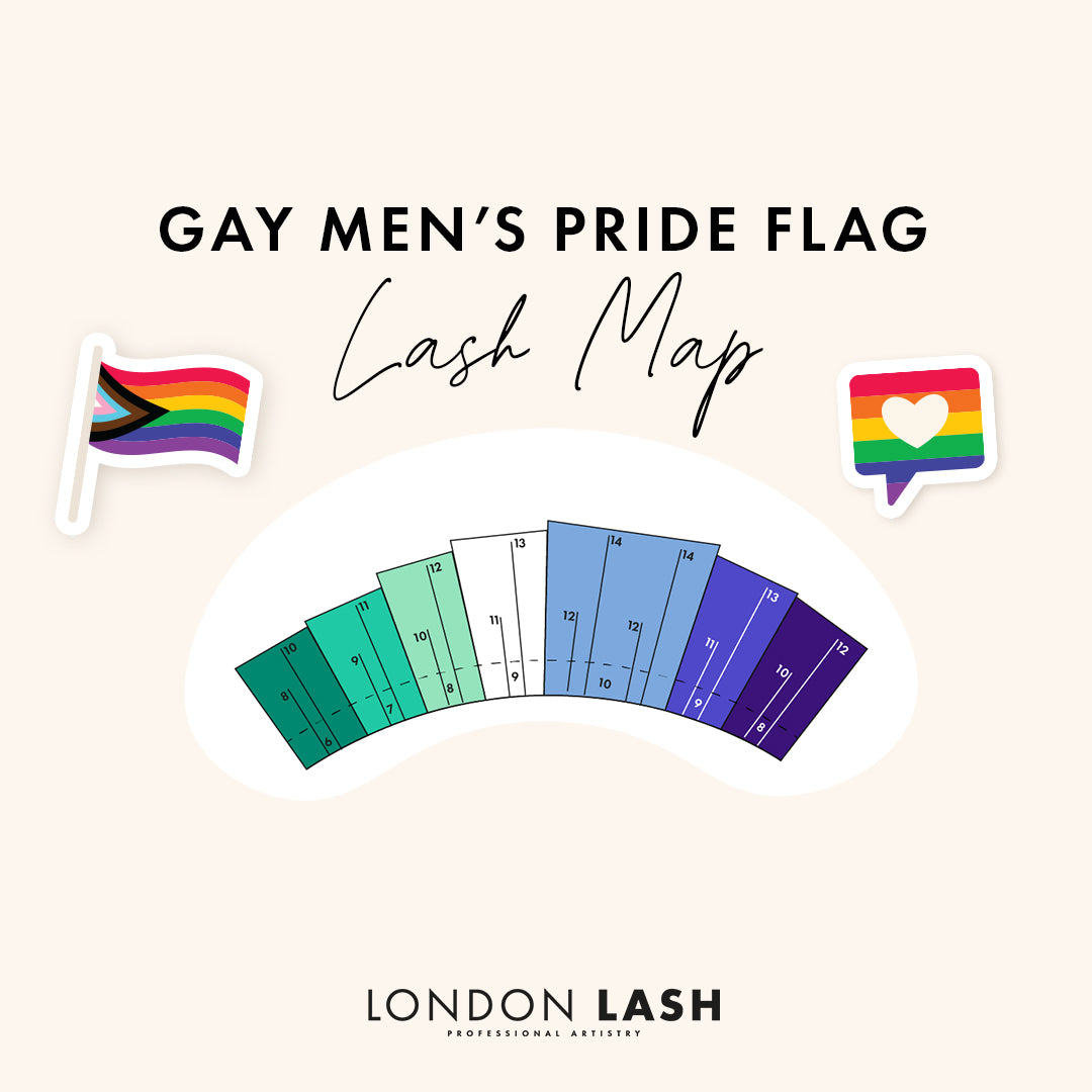 London Lash Gay Pride Flag Lash Extensions Map
