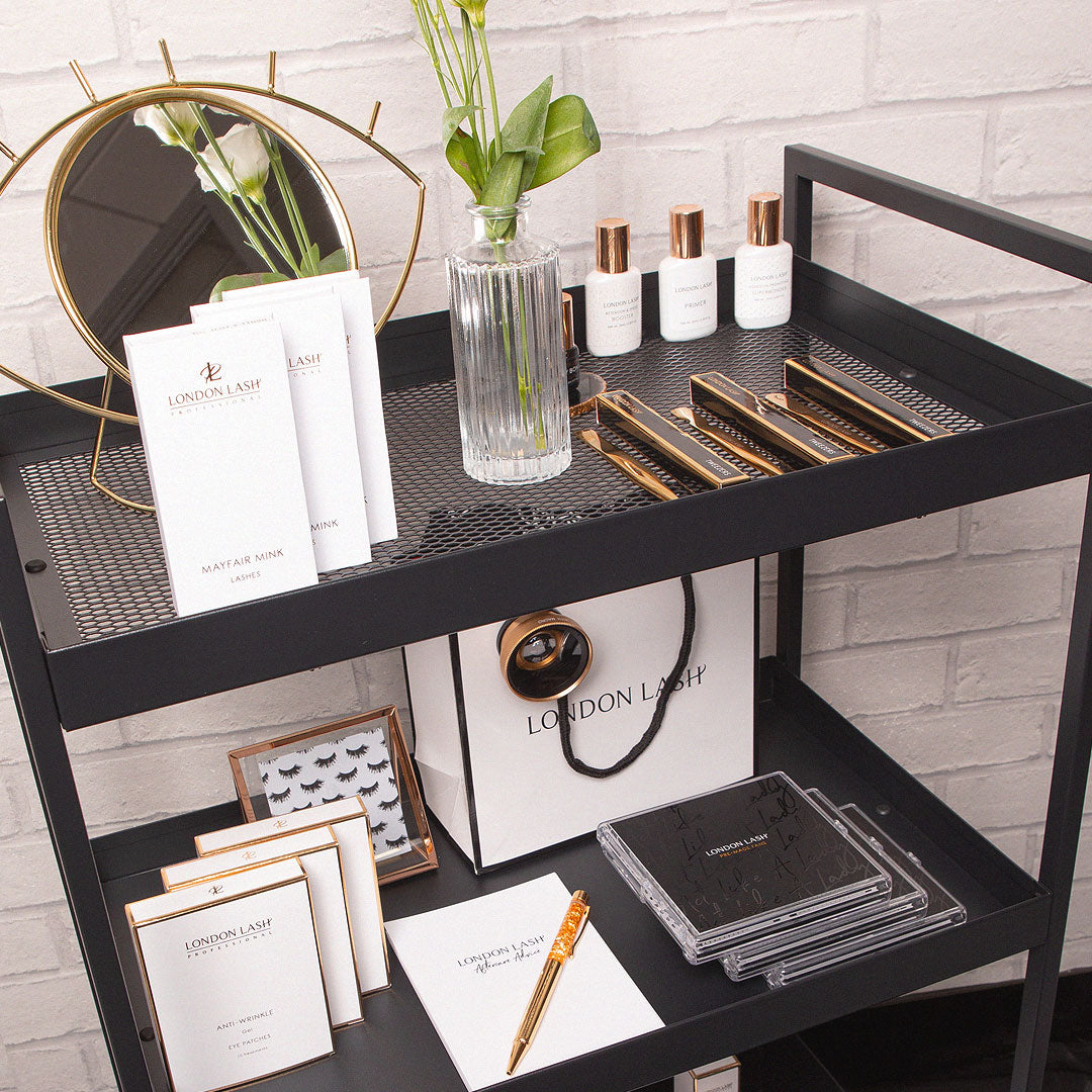 Lash Salon Trolley and Accessories