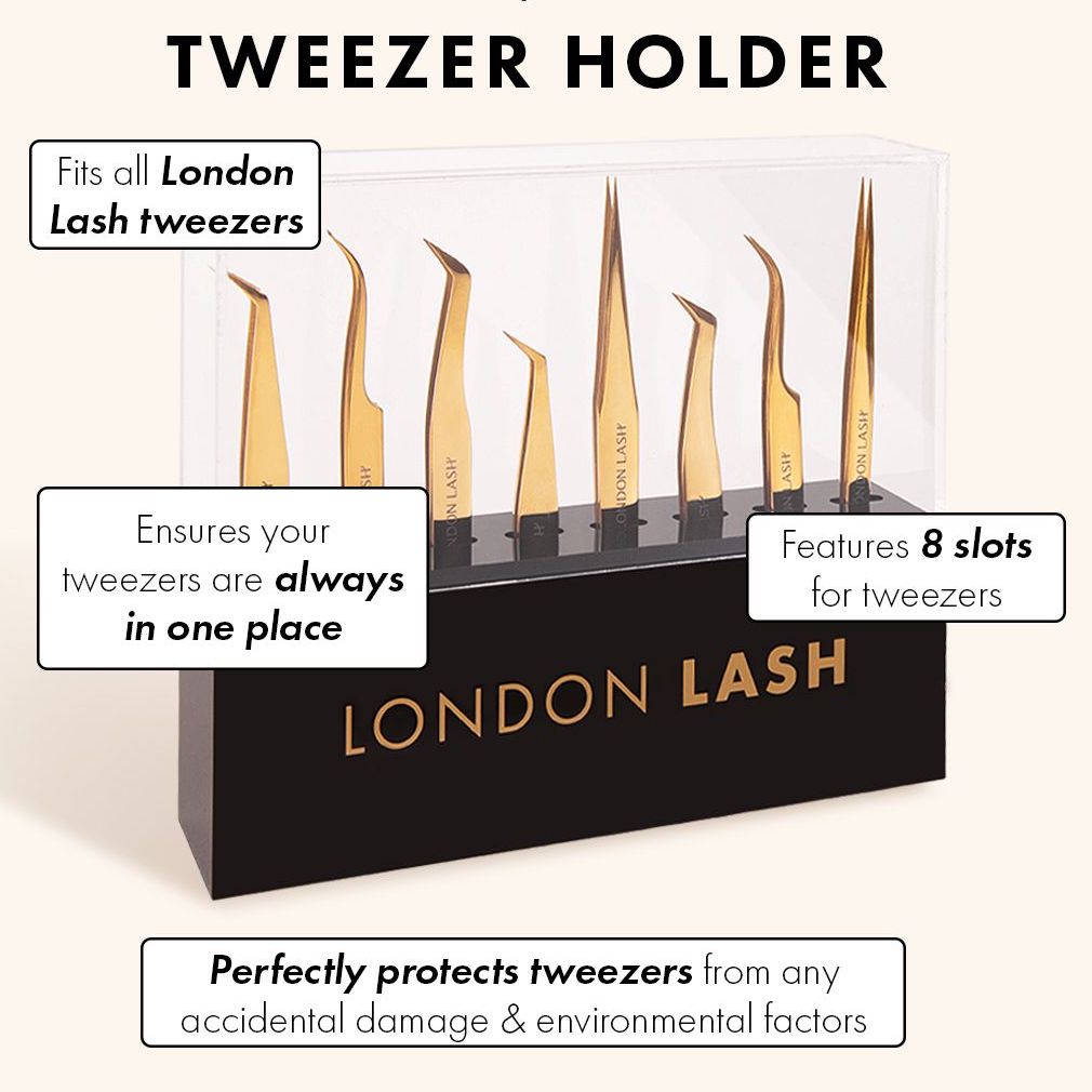Tweezer Holder for Eyelash Extension Tweezers