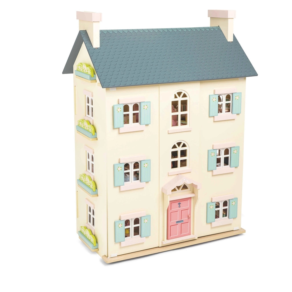 three storey wooden dolls house