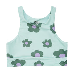 Limited Edition Carla Dinnage Green Daisy Crop