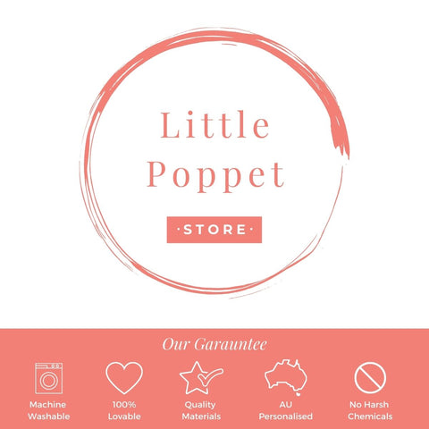 The Little Poppet Store Guarantee for personalised blankets