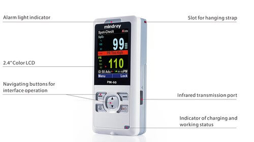 Parts of Mindray PM60 Handheld Finger Pulse Oximeter