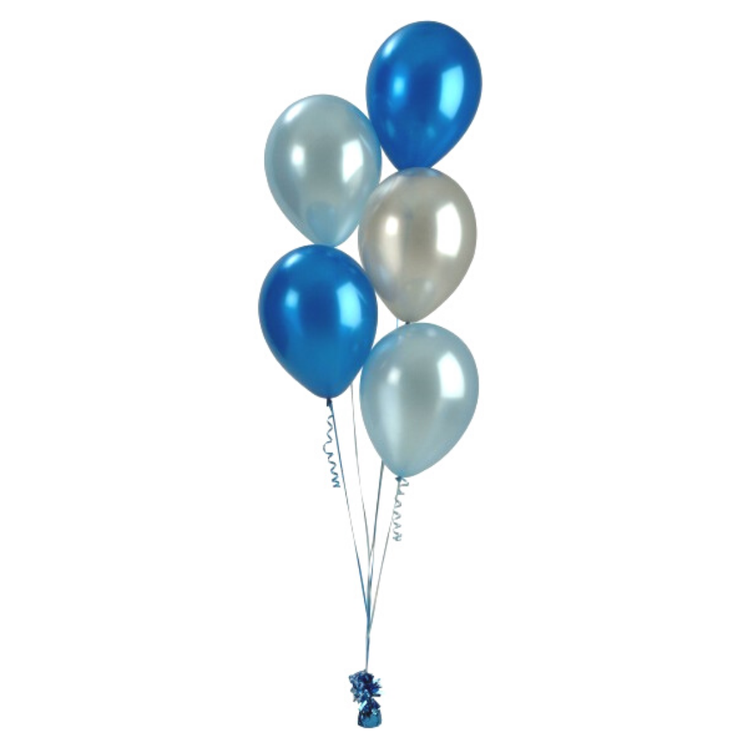 Шары 5 штук. Фонтаны из шаров. Воздушный шарик. Голубой шарик. Синие шары воздушные.