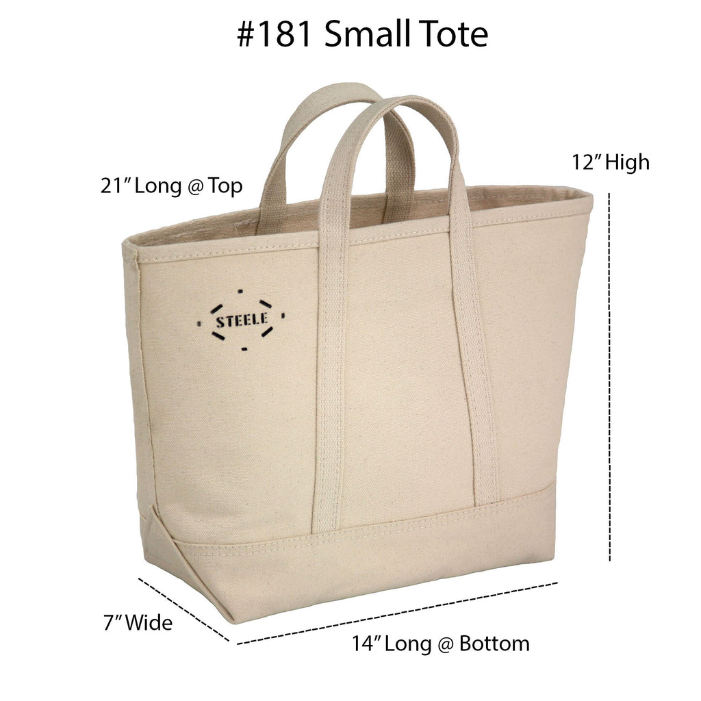 Natural Canvas Tote Bag - Small | Steele Canvas Basket Corp