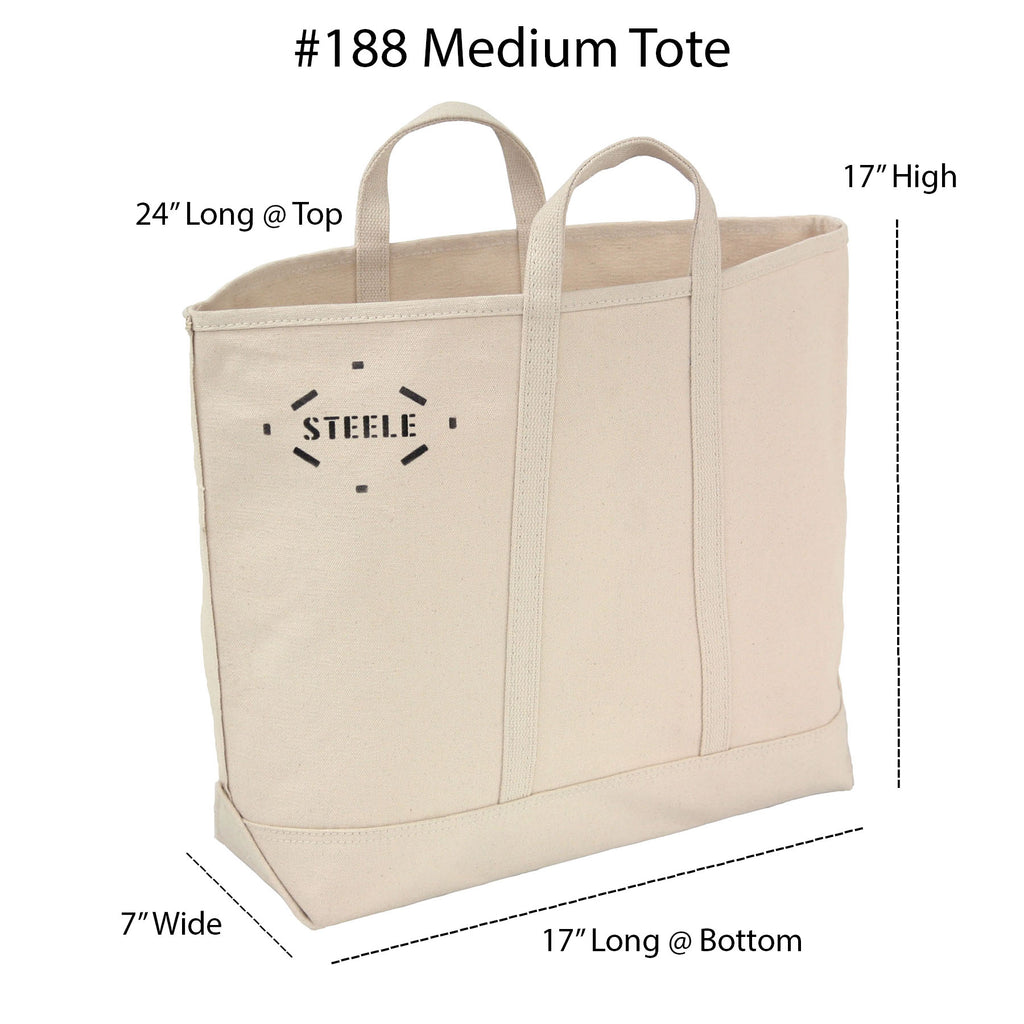Natural Canvas Tote Bag - Medium | Steele Canvas Basket Corp