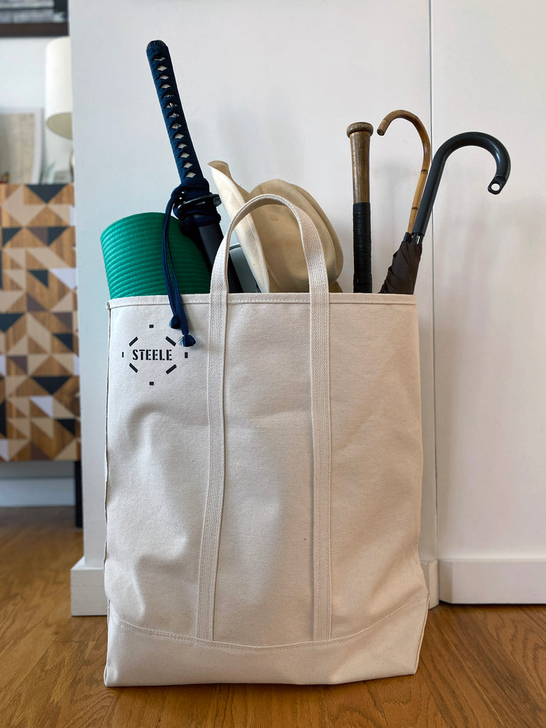 Natural Canvas Tote Bag - Tall | Steele Canvas Basket Corp
