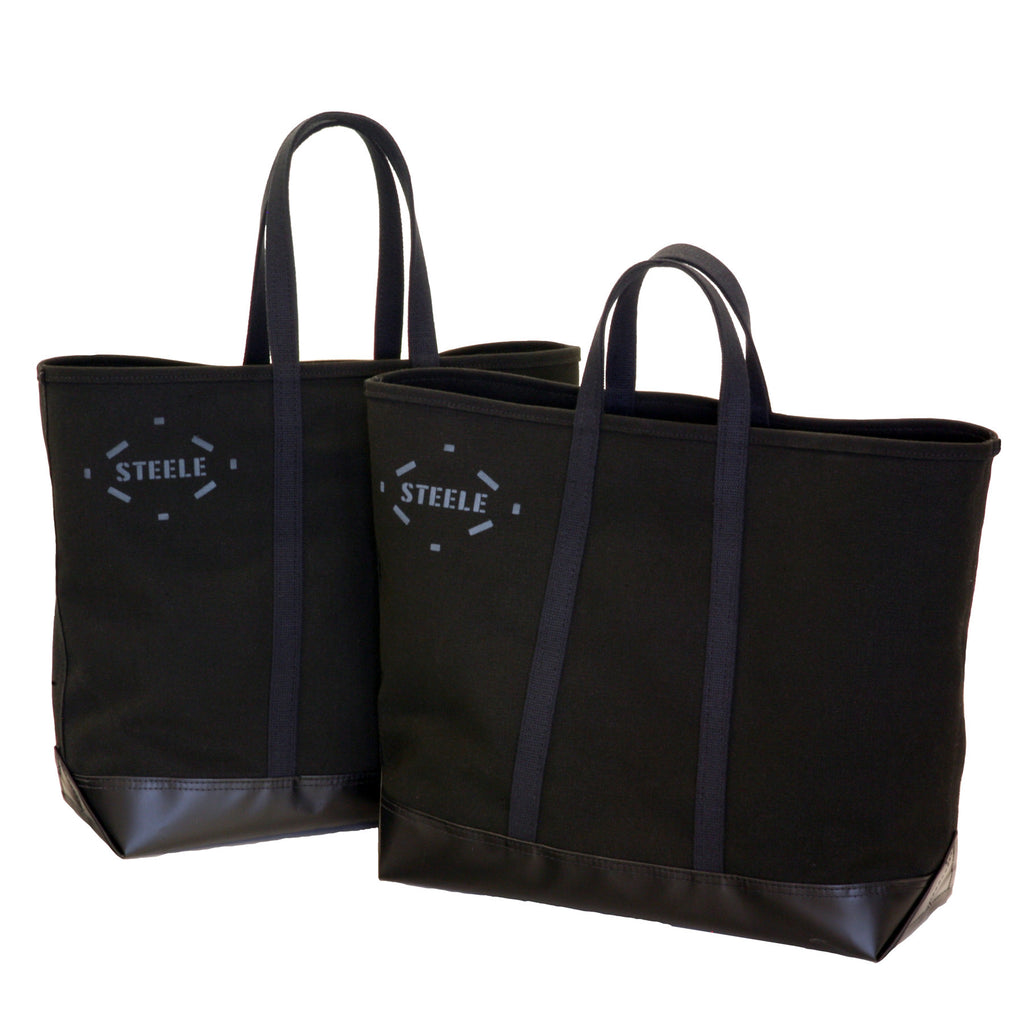 black canvas tote