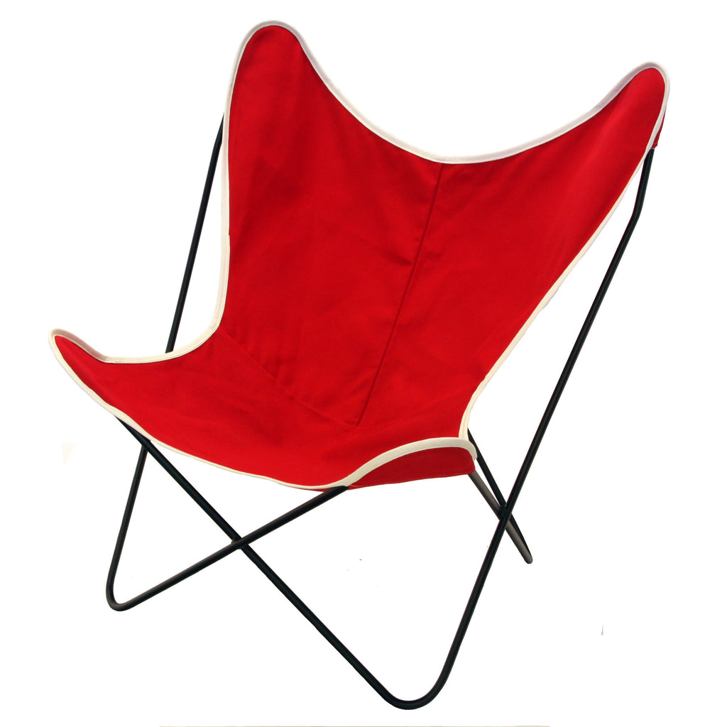steele butterfly sling chair red