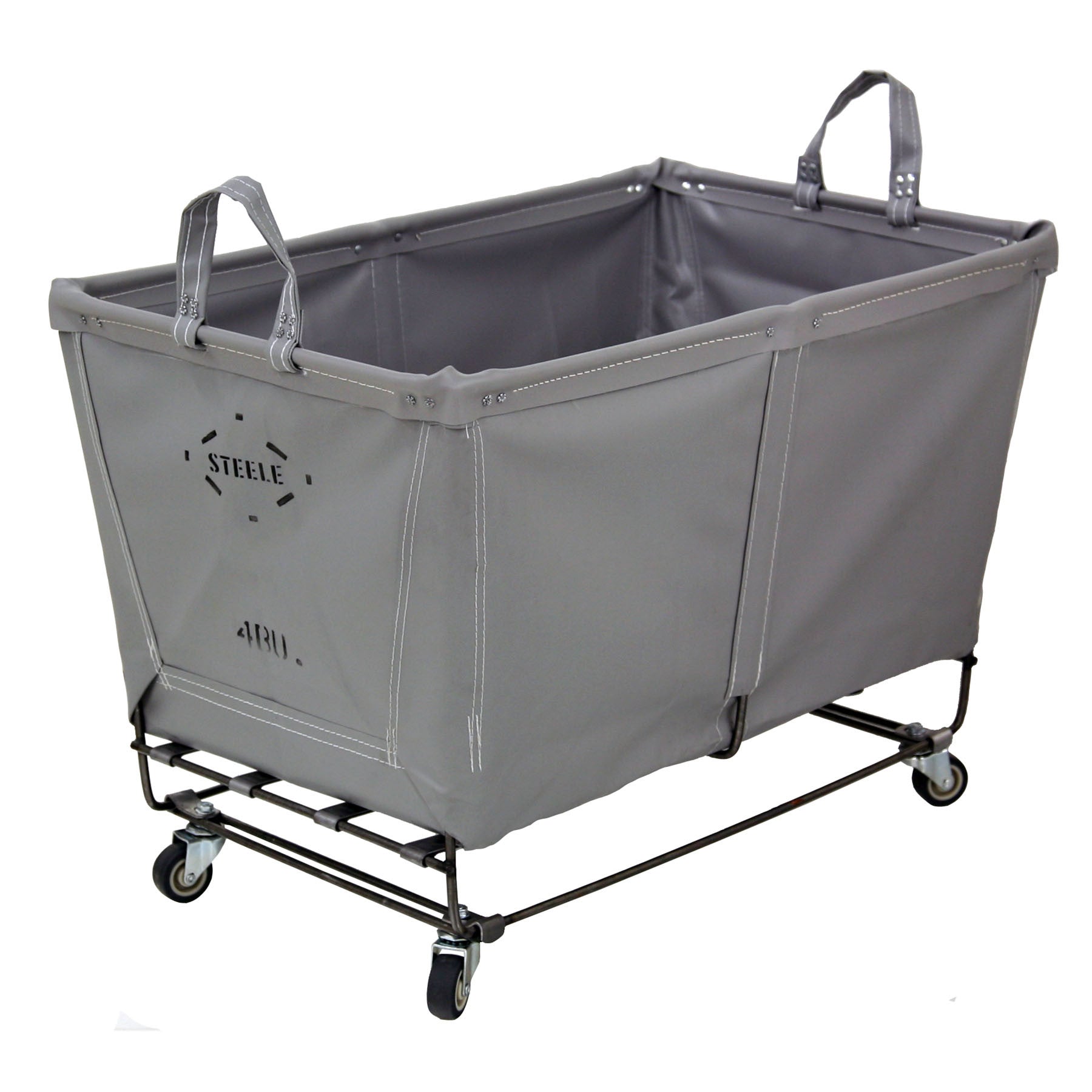 Steeletex Small Truck 4 Bu Steele Canvas Basket Corp   Steelecanvas Steeletex Small Truck 122S 4 Bu. Grey Grey Angle 1800x 