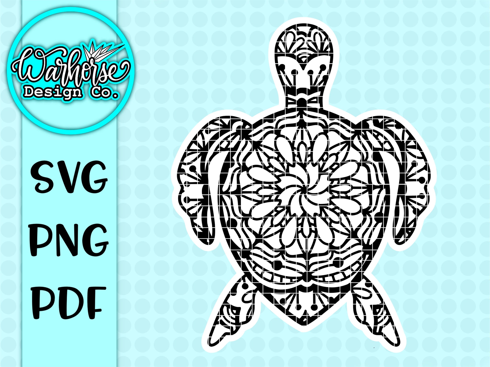 Download Turtle Mandala Svg Png Pdf Warhorse Design Co