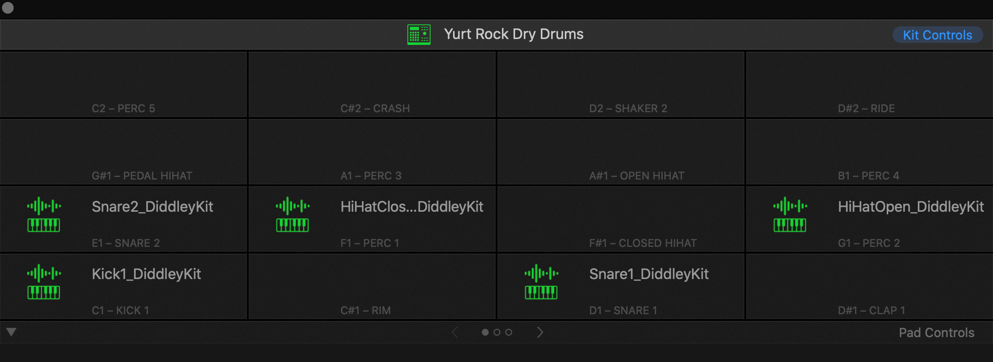 dry drums MIDI kit