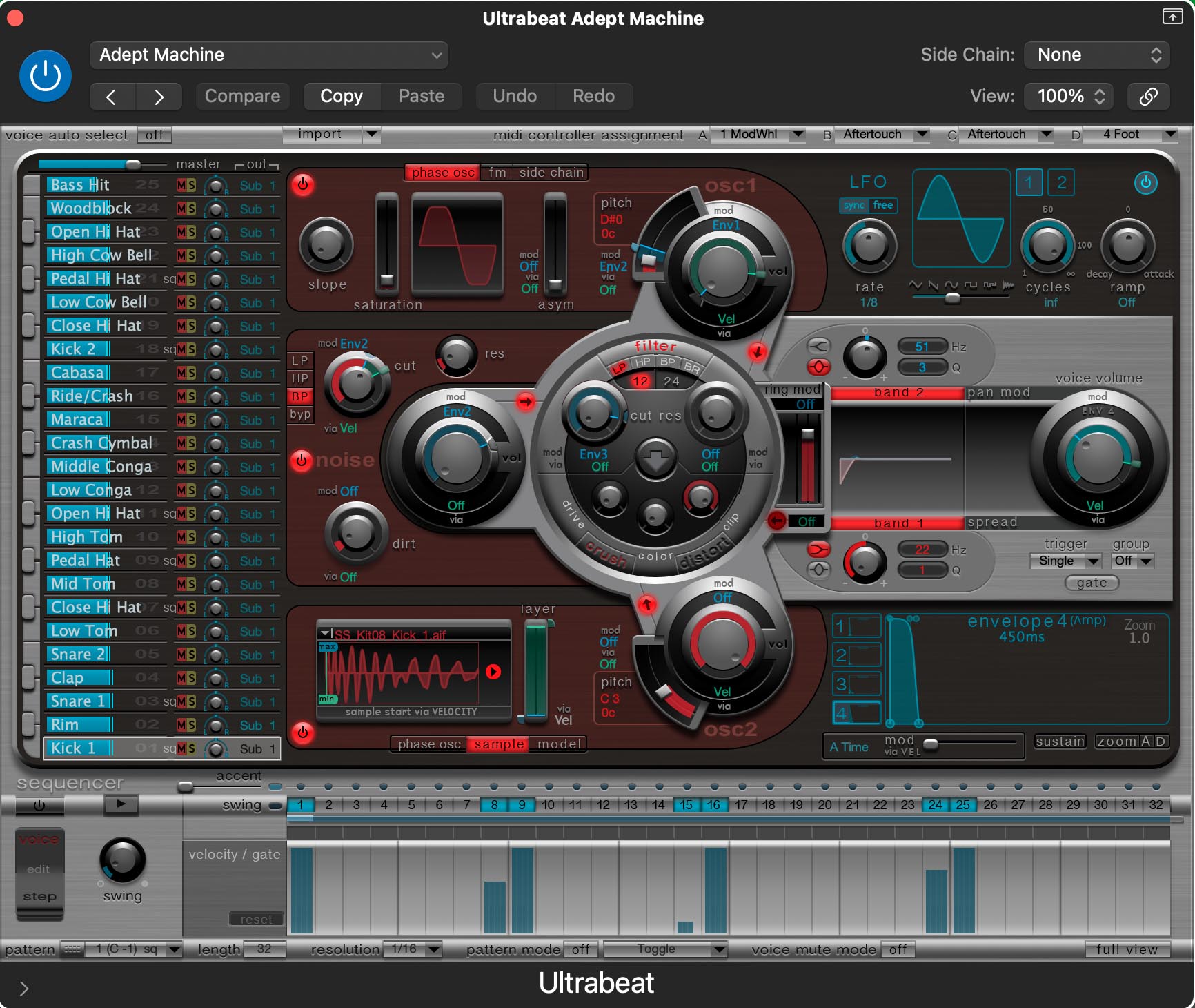 Logic Ultrabeat Drums