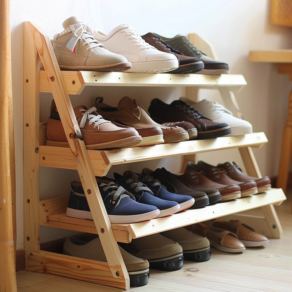 Maak je eigen houten schoenenkast