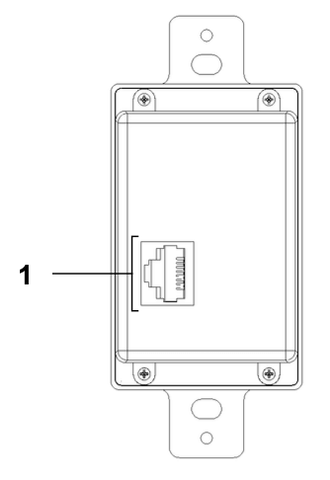 USB C Wall Outlet Rear Panel