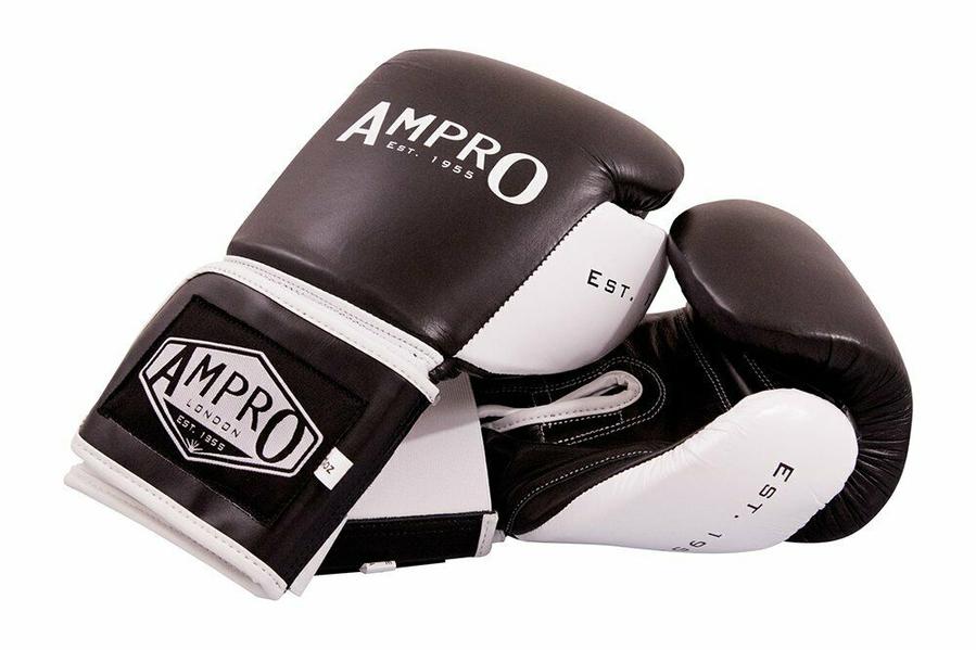 AMPRO hook and loop sparring gloves