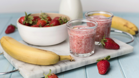 Batido de frutas con yogurt