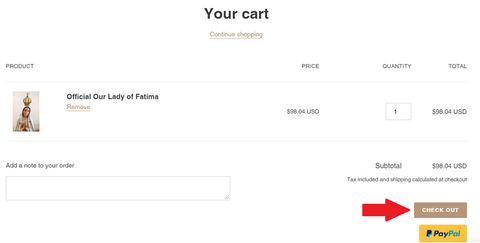 Cart Page