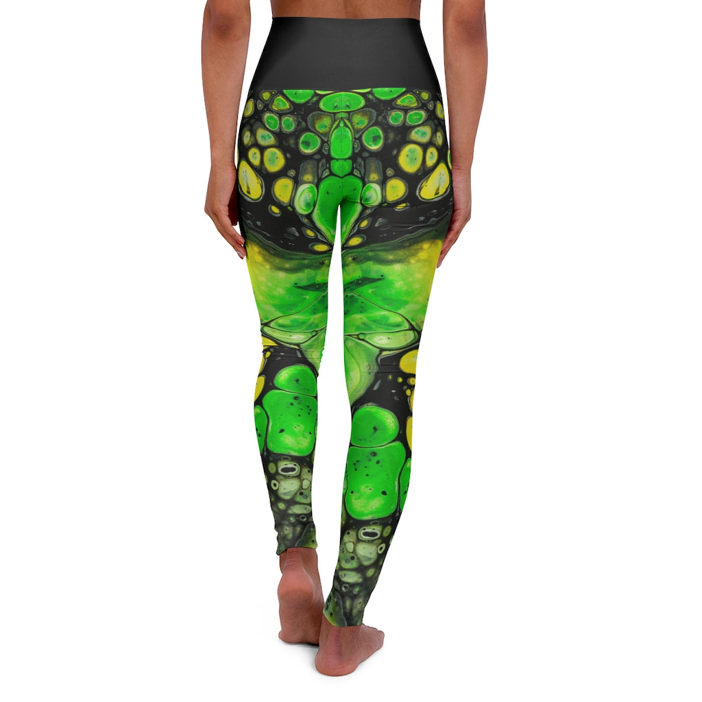 Seas Of Green - Women's Yoga Leggings - Cameron Creations Ltd.