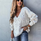 LOVIE Heart Crochet Sweater - 4 colors
