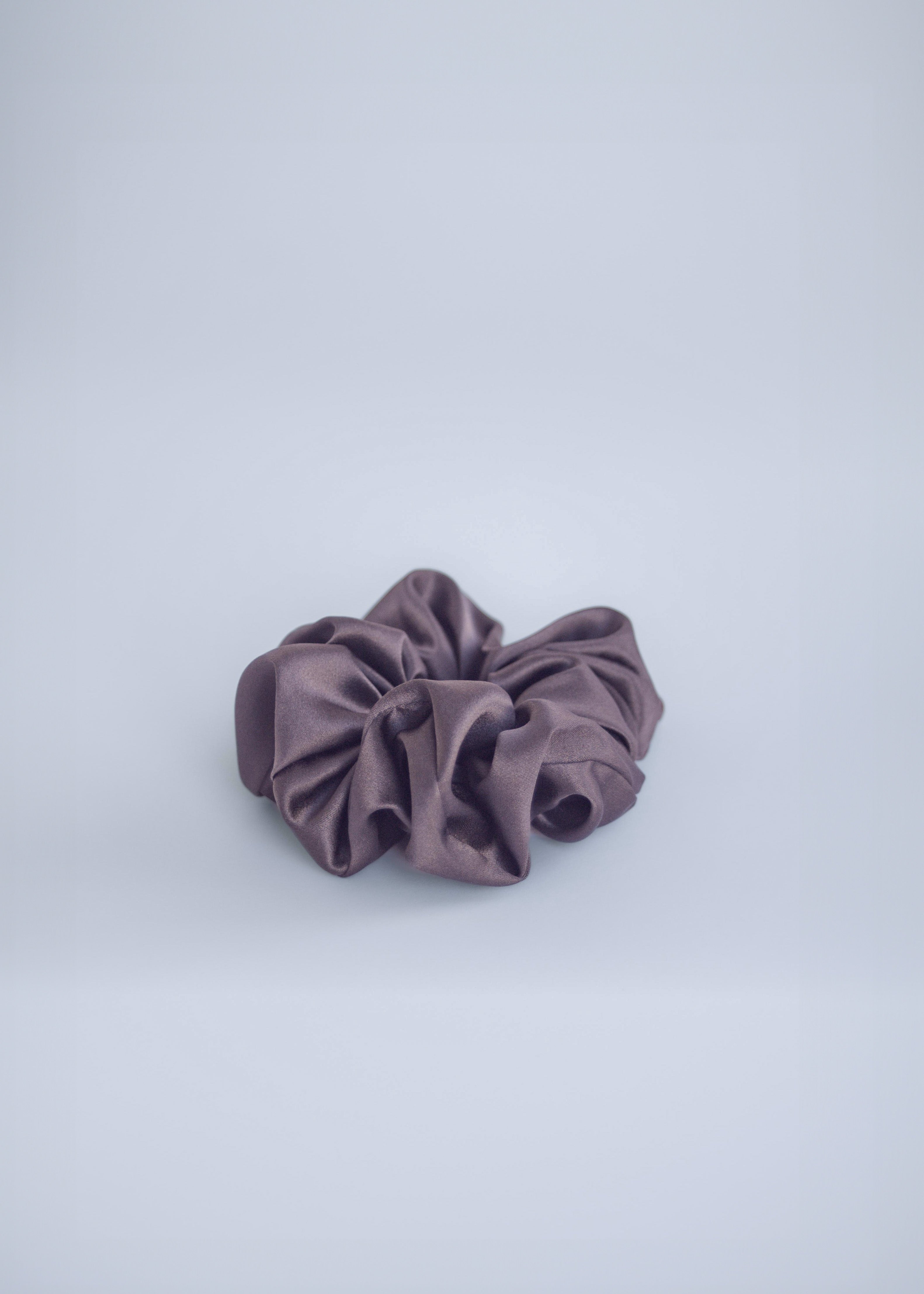 Silk Scrunchie in Noble Purple