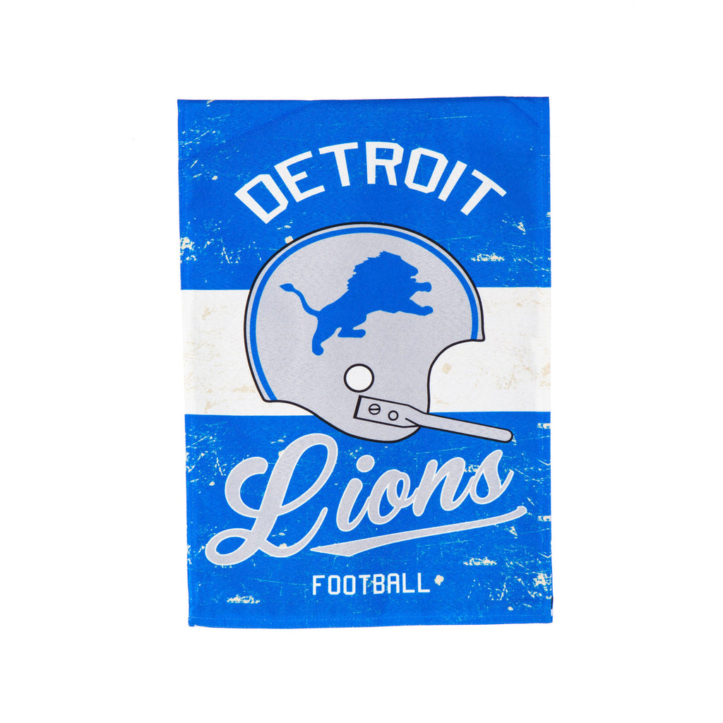 Detroit Lions Vintage Linen GDN house garden flag