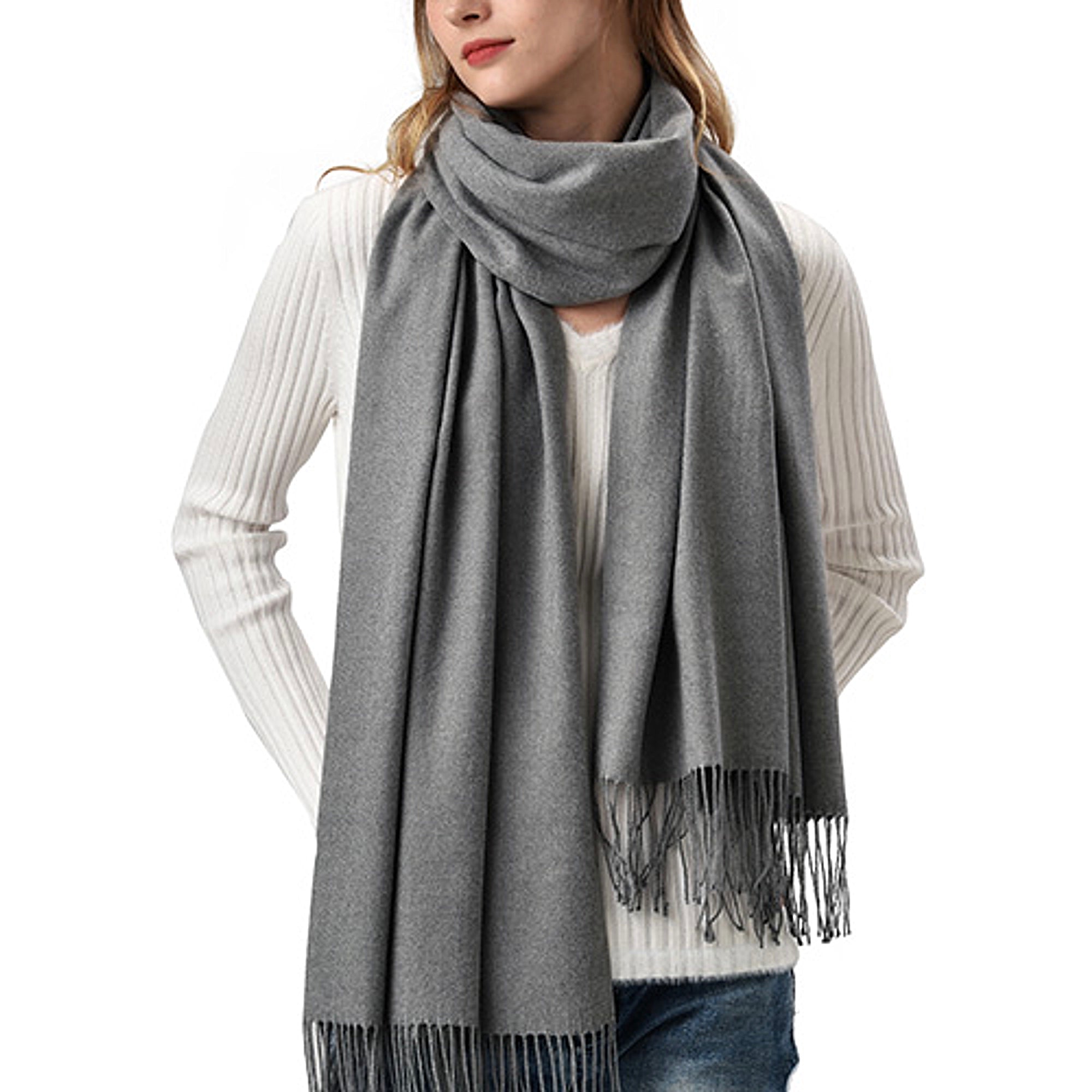 Cashmere Unisex Long scarf, Elegant and Stylish for Office wear and ...