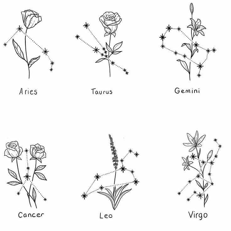 61 Best Virgo Tattoos Zodiac Sign Constellation Symbol Designs  Ideas  With Meanings