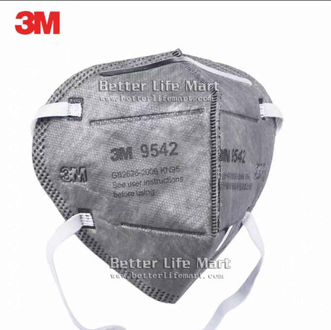 3M 9542 KN95  Particulate Respirator Face Mask, Please contact :sales@betterlifemart.com www.betterlifemart.com