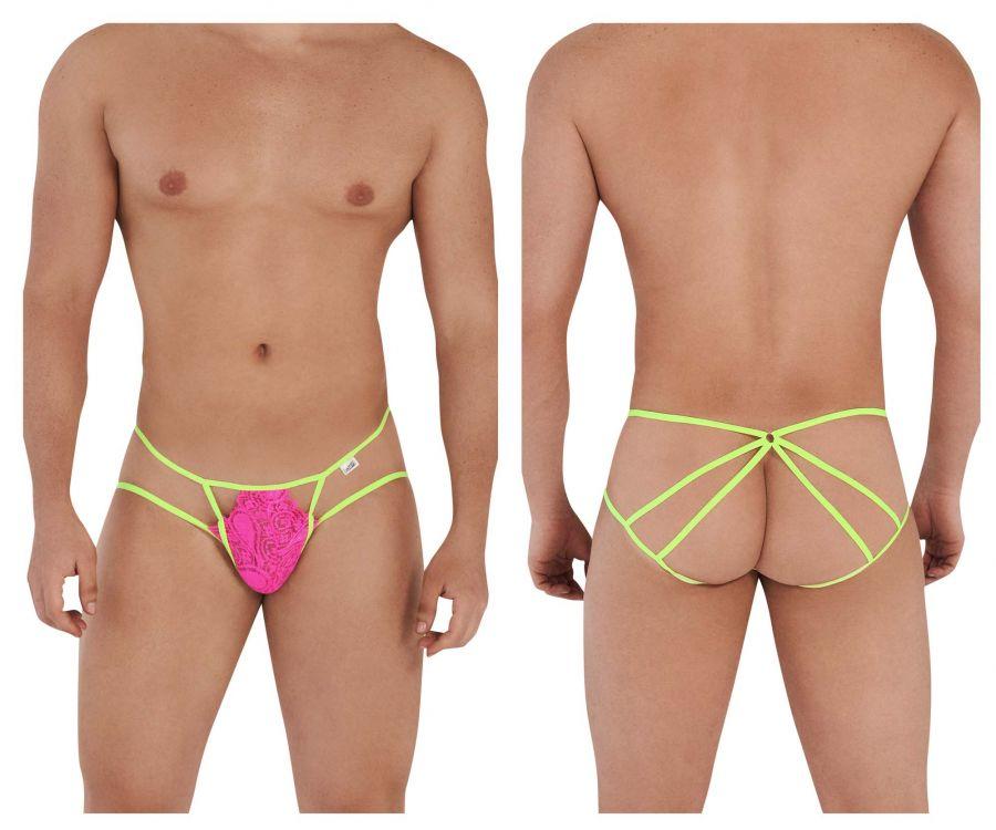 CandyMan 99559 Lace Jockstrap Hot Pink Mens Underwear Johnnies Closet