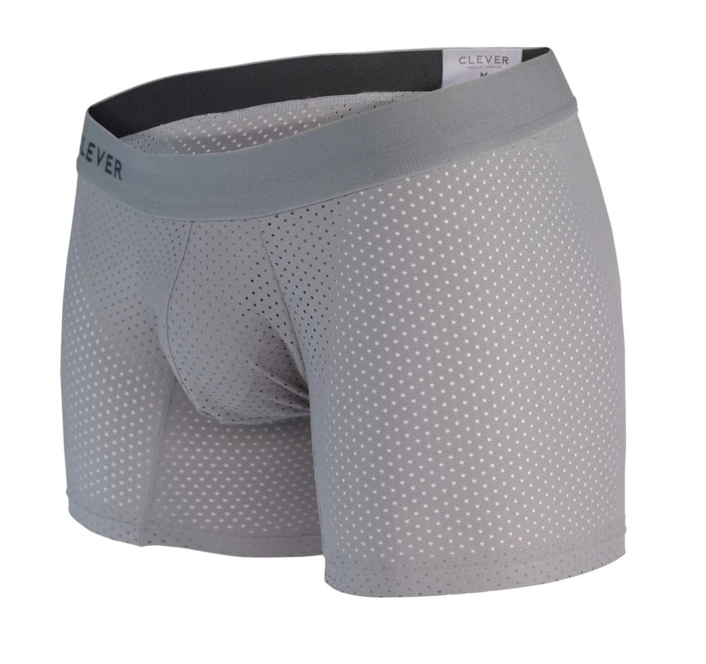 Clever 1260 Euphoria Boxer Briefs Gray Mens Underwear Johnnies Closet
