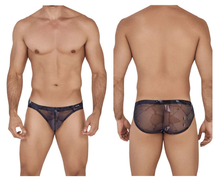 Clever 0667-1 3D Briefs Black Mens Underwear Johnnies Closet