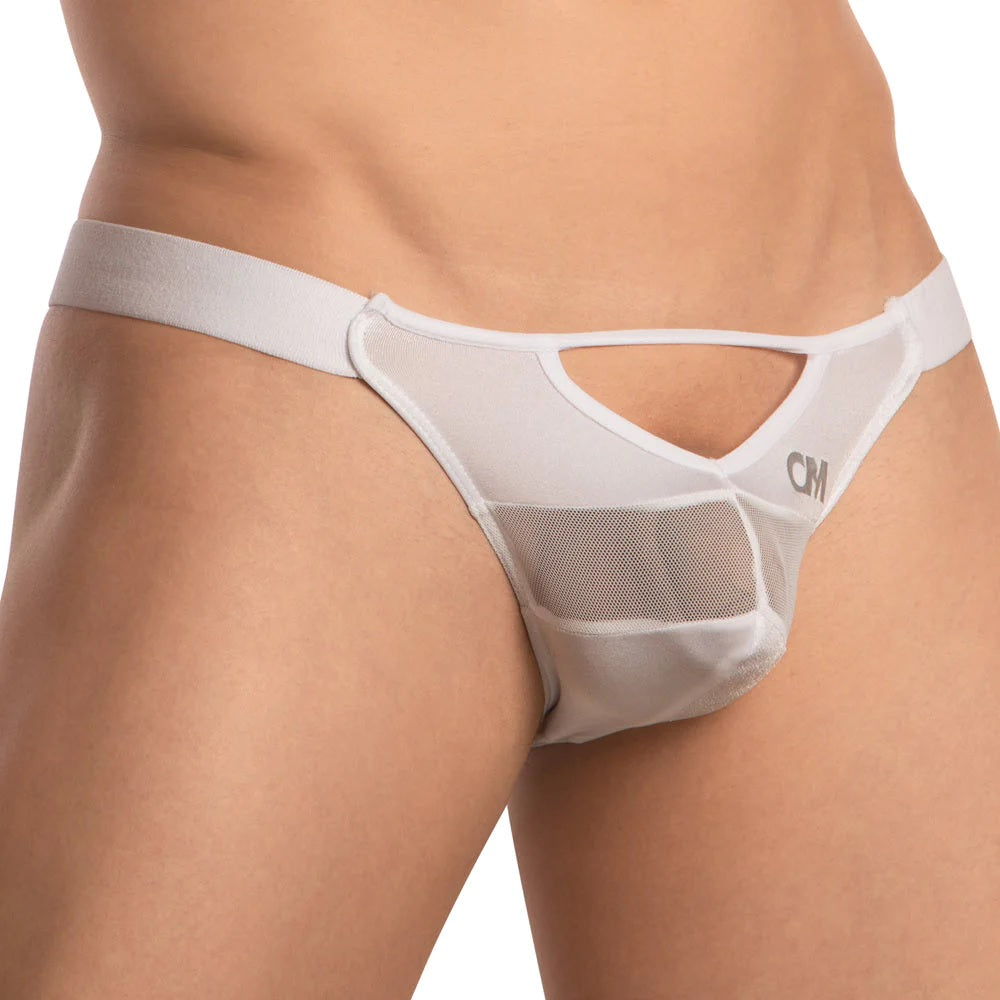 Cover Male CMI058 Open Breathable Sheer Strip Pouch Bikini for Men Johnnies Closet
