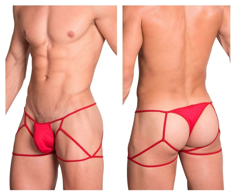 Hidden Seduction 971 Jockstrap Thong Mens Underwear Red Johnnies Closet