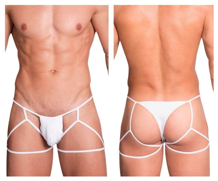 Hidden Seduction 971 Jockstrap Thong Mens Underwear White Johnnies Closet