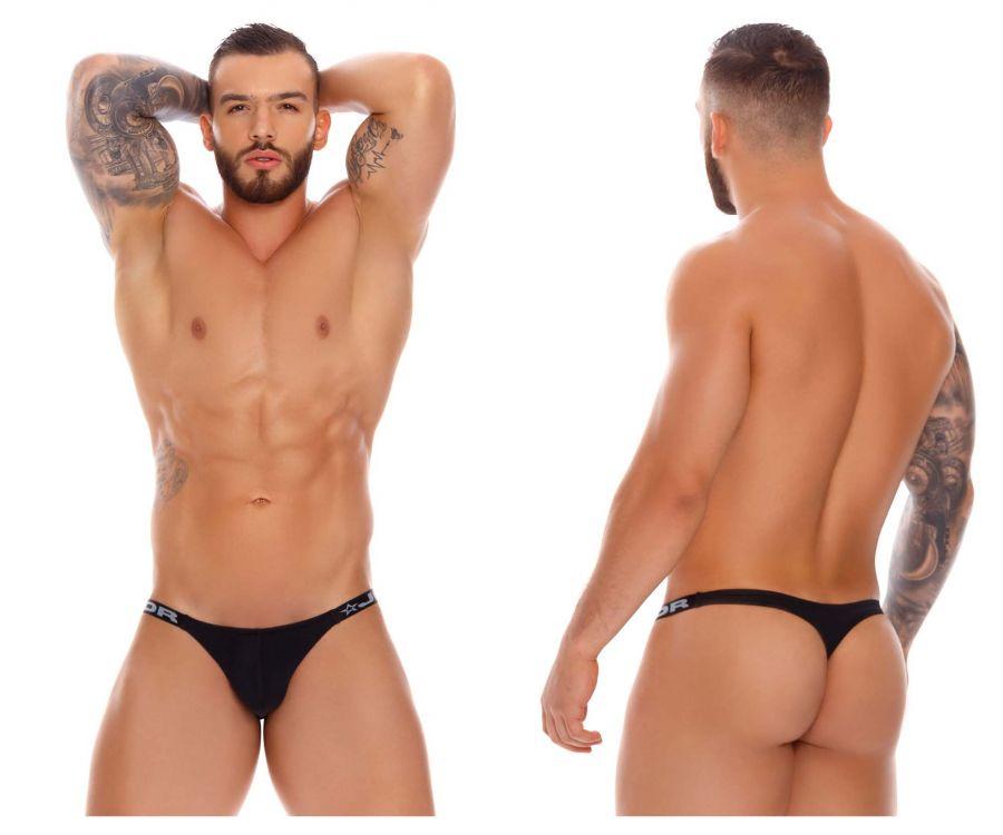 JOR 1201 Eros Thongs Black Mens Underwear Johnnies Closet