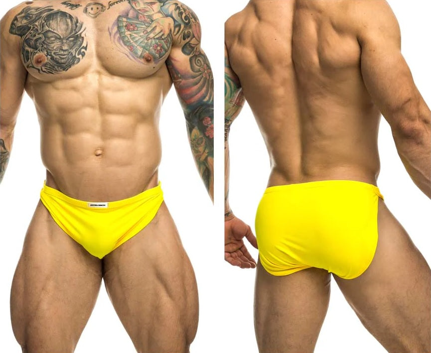 JUSTIN+SIMON XSJ09 Running Shorts Yellow Mens Underwear Johnnies Closet