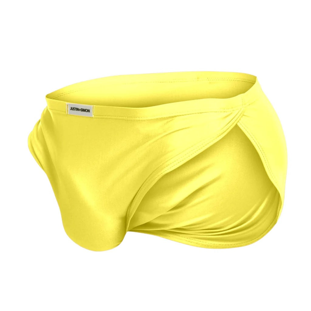 JUSTIN+SIMON XSJ09 Running Shorts Yellow Mens Underwear Johnnies Closet