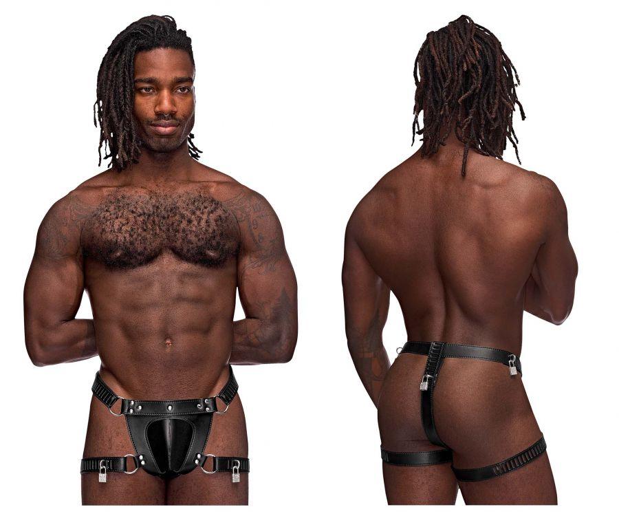 Male Power 550-266 Leather Scorpio Thongs Mens Underwear Johnnies Closet