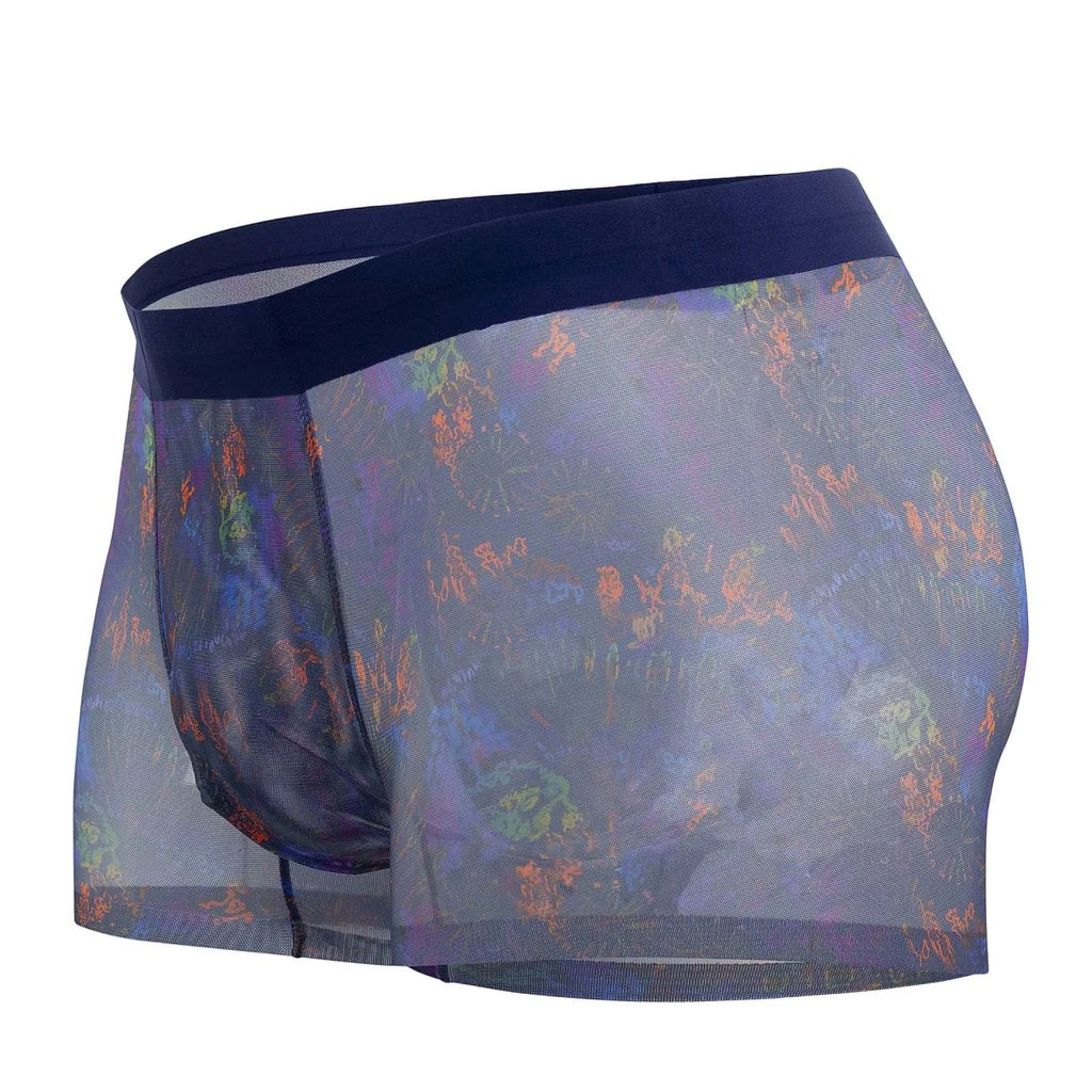 Male Power SMS-011 Sheer Prints Seamless Short Splatter Mens Underwear Johnnies Closet